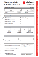 Block T-Schein Schichtabschluss