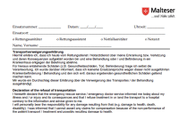 Transportverweigerung mehrsprachig