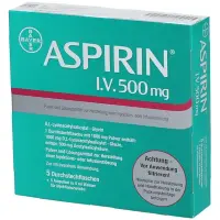 Aspirin i. V. 0,5 g Trockens.