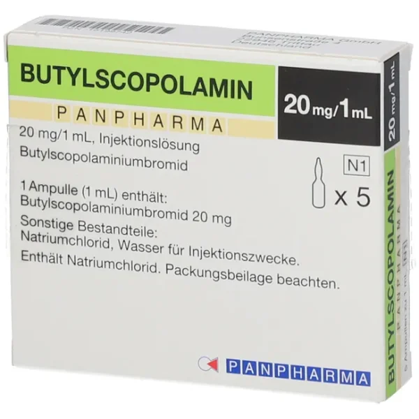 Butylscopolamin 20 mg / 1 ml Amp