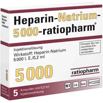 Heparin Natrium 5000 I.E./ 0,2 ml