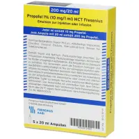 Propofol 1 % 10 mg / 20 ml
